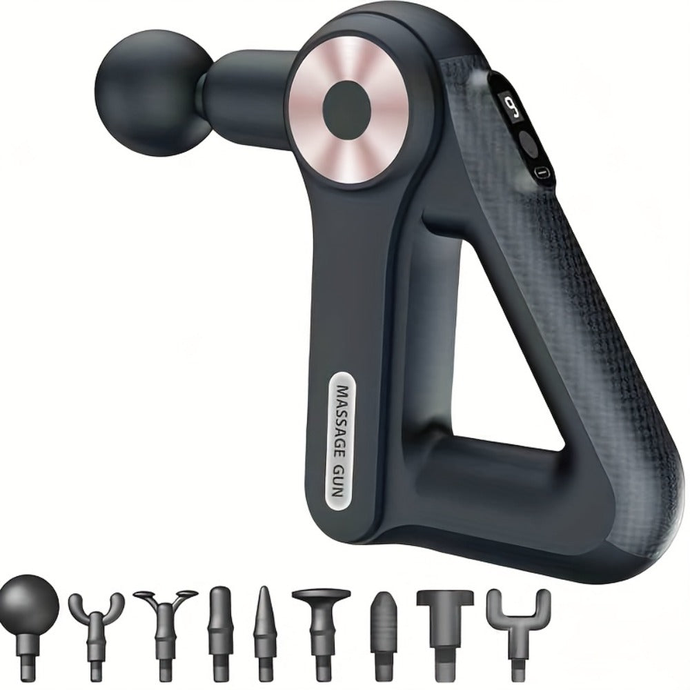 Massage Gun Deep Tissue Percussion Massager Portable | 9 Attachments 9 Speed Settings Muscle Relief Fatigue Recovery Pain Alleviation | Compact Handheld Body Massager for Athletes  - product image 5
