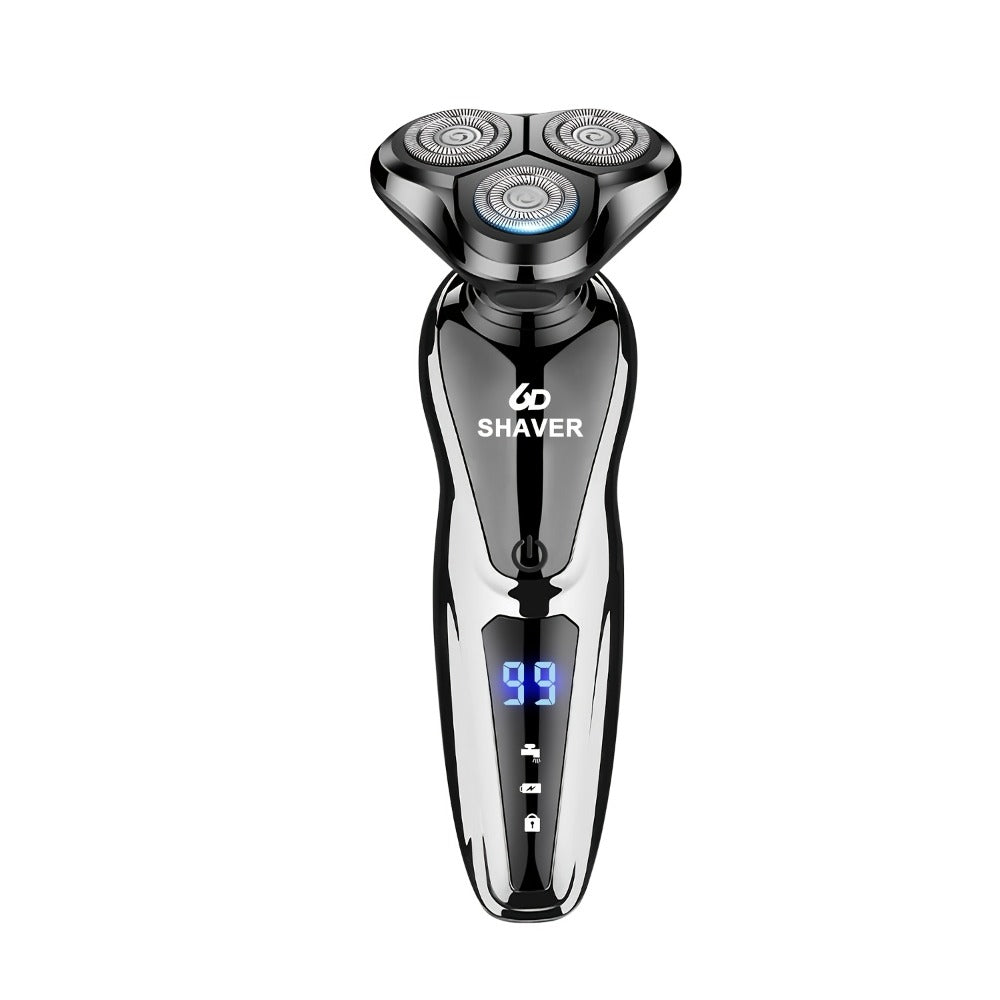 Electric Shaver for Men 3-in-1 Cordless Rechargeable 360° Floating Rotary – Beard Trimmer, Nose Hair Trimmer & Face Shaver with LED Display, 90-Min Battery & USB Charging, Black - product image 3