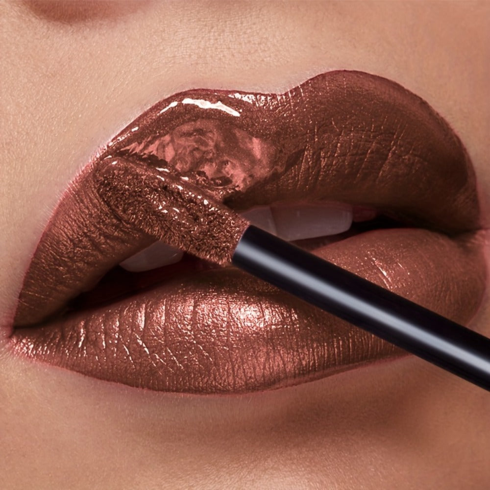 Metallic Glitter Liquid Lipstick 22 Shades Waterproof Shimmer Lip Gloss Non-Sticky Plant Squalane Formula - Long-Lasting Transfer-Proof Bold Lip Tint for Party Festival Bridal Dail - product image 8