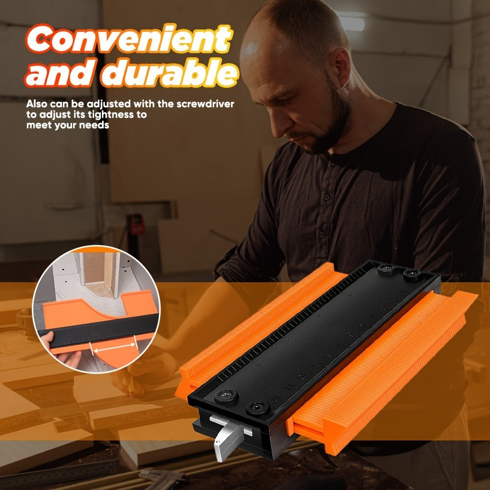 Contour Gauge Profile Tool with Lock – 6 Inch & 11 Inch Shape Duplicator for Flooring, Tile, Woodworking, Carpet Cutting & Irregular Shape Tracing - product image 2