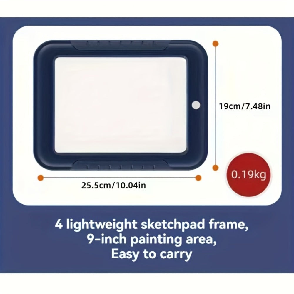 Magic LED Drawing Board for Kids with 15 Double-Sided Tracing Cards & 6 Washable Markers – Perfect Christmas & Birthday Gift – Light Up Luminous Art Board for - product image 2