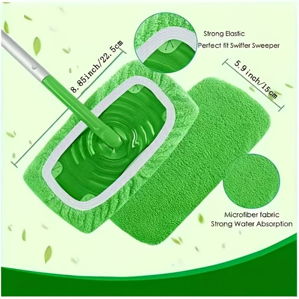 Microfiber Mop Pads 15-Pack Compatible with Swiffer Sweeper Reusable Washable Wet Dry Mopping Cloths Refill Pads for Hardwood Vinyl Tile Floors - product image 7