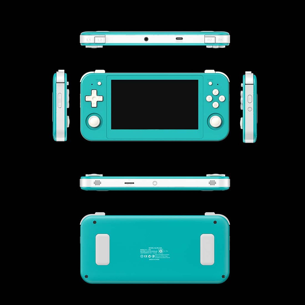 Anbernic RG505 Handheld Game Console Android 12 OLED 4.95-Inch Retro Emulator 5000mAh Hall Effect Joystick Wi-Fi Bluetooth for Home Ambiance & Task Lighting