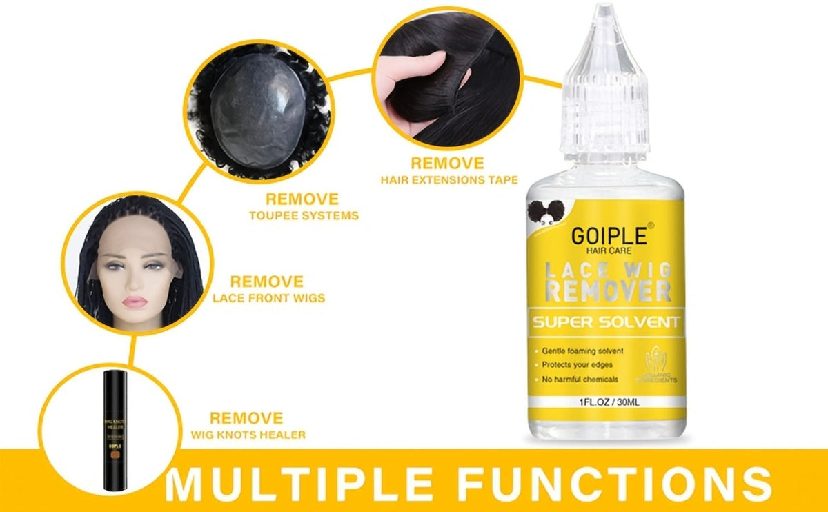 Lace Wig Glue Kit 10pcs Complete Set with Lace Melting Spray Liquid Adhesive Remover Strong Hold Quick Dry for Beginners | Lace Front Full Lace Wig Fixing Tools - product image 14