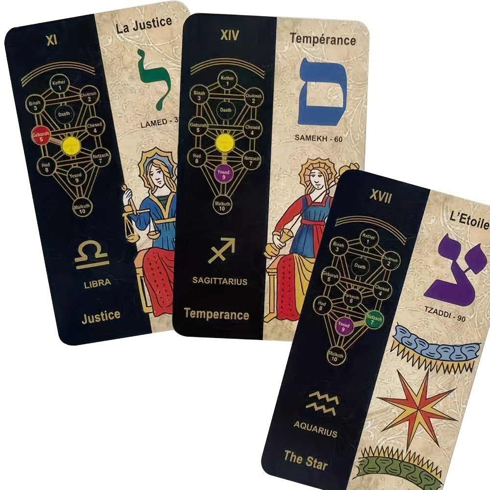 Traditional Divination Card Game with Ancient Wisdom & Spiritual Guidance, Kabbalah 5781 Tarot Board Game Playing Cards for Beginners & Readers – Kabbalah - product image 5