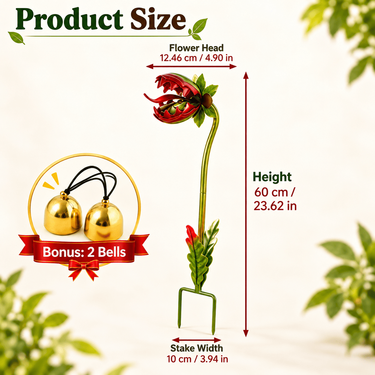 [3D] Single-headed Man-eating Flowers, Outdoor Decorations, Halloween Outdoor Decorations, Carnivorous Plant Decorations, Suitable for Courtyard Lawns - product image 4