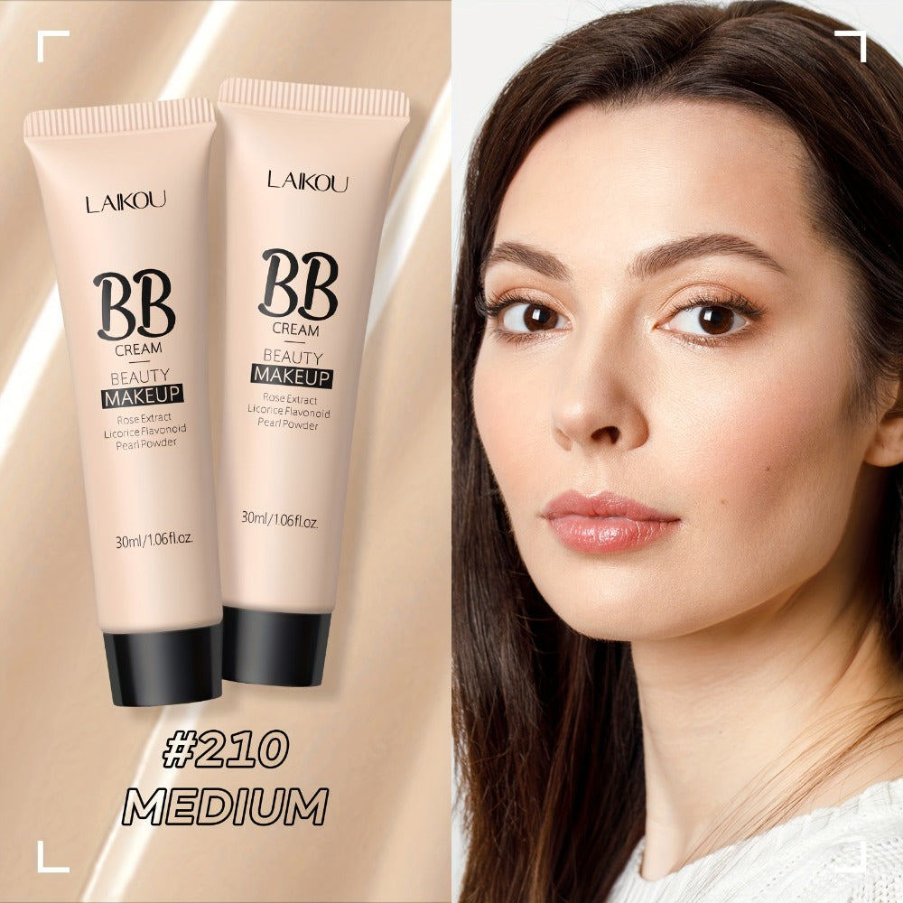 BB Cream 2 Pcs Set Waterproof – Pore-Minimizing Full Coverage Foundation with Blemish Concealer & Glycerin Hydration, 9 Shades for All Skin Types, 30ml Each, Skincare Makeup Hybrid - product image 11