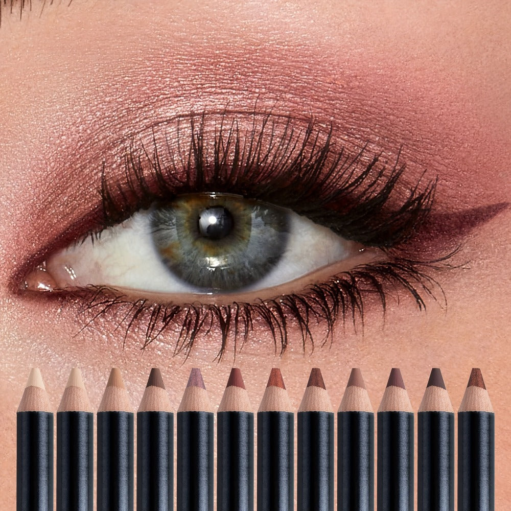 Eyeshadow Pencil Set 12pcs for Women — Matte & Shimmer Thick Stick Foam Eye Shadow Sticks, Blendable Multi-Color Eyeliner Eyeshadow Pencils for Easy All-in-One Eye Makeup Looks - product image 11