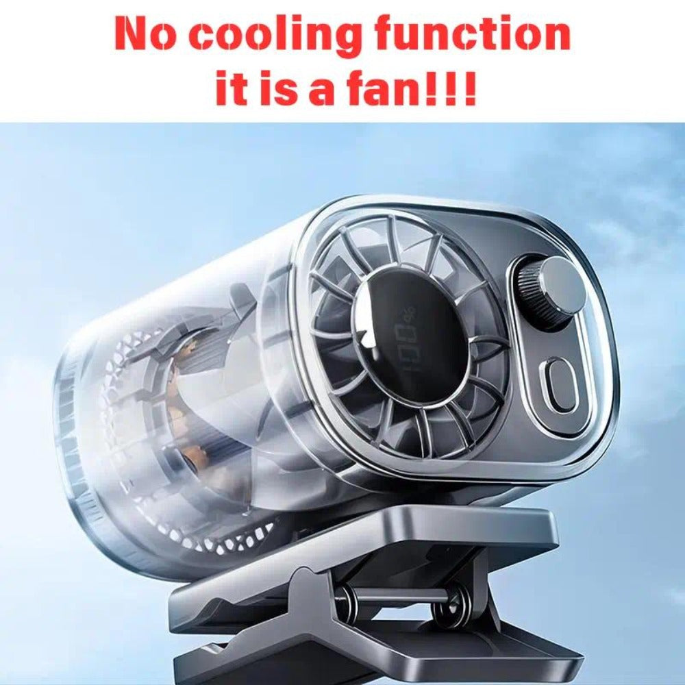 Clip-On Car Fan USB Rechargeable Sun Visor Fan Adjustable Speed Portable Quiet Mini Cooling Fan for Car Truck SUV Road Trip Summer Travel - product image 8