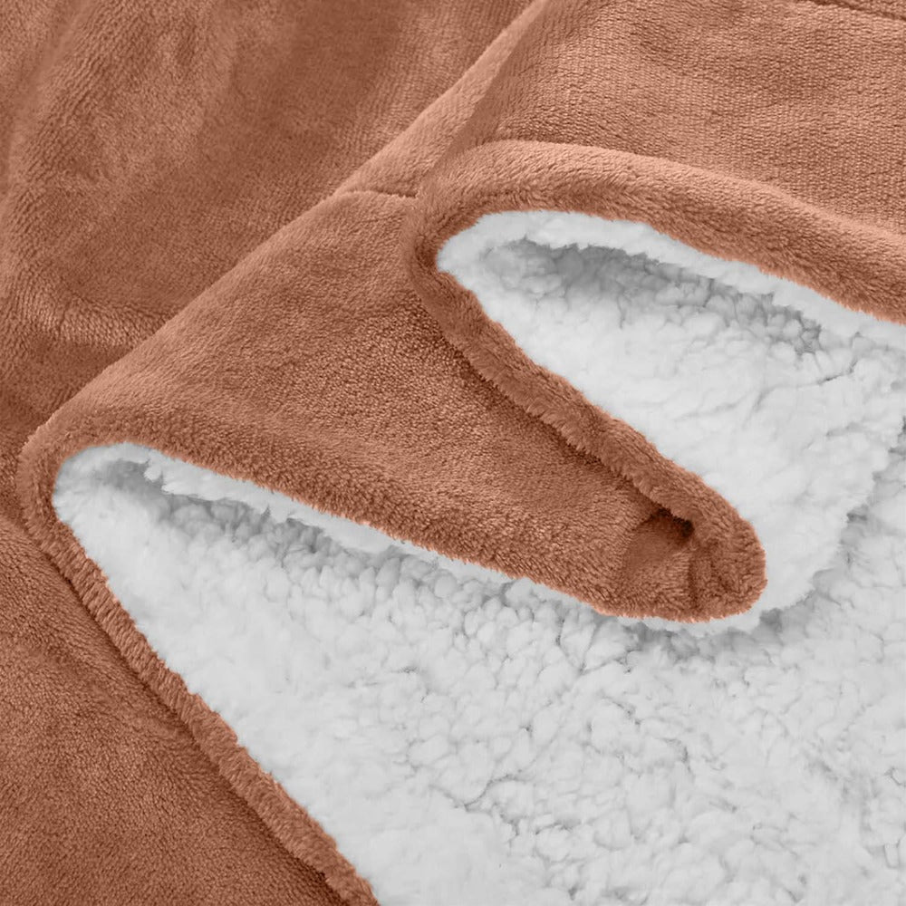 480GSM Sherpa Fleece Blanket – Double-Sided Heavy Warm Throw for Couch, Bed & Travel, Reversible All Season, 13 Colors, 3 Sizes - product image 44