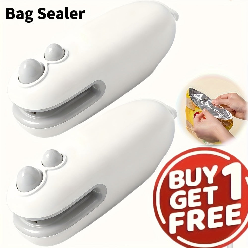 Mini Bag Sealer 2-Pack USB-C Rechargeable 2-in-1 Heat Seal with Cutter – Magnetic Storage Bag Resealer for Plastic Snack Food Bags | Airtight Freshness Keeper Portable Kitchen Gadg - product image