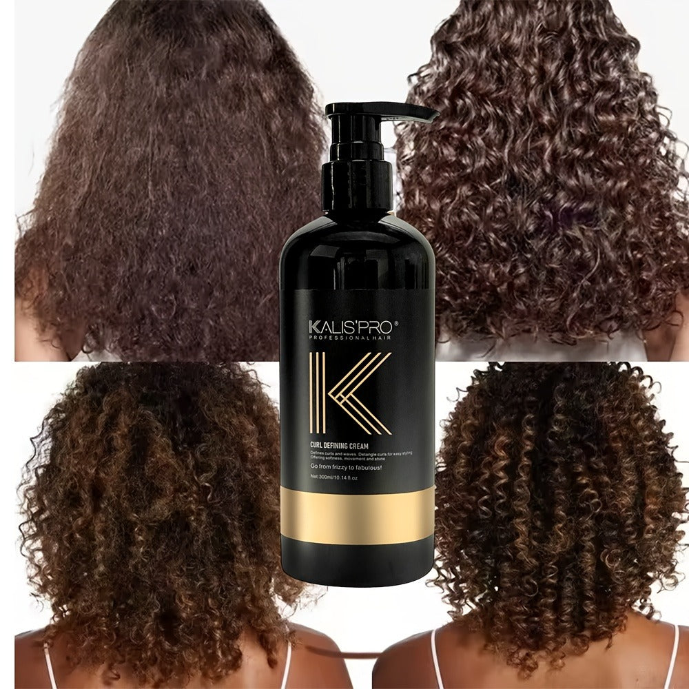 Curl Defining Cream 300ml for Curly Wavy Coily Hair – Frizz Control, Moisturizing, Long-Lasting Hold, Antistatic Scalp-Safe Hair Styling Cream for Women and Men - product image 3