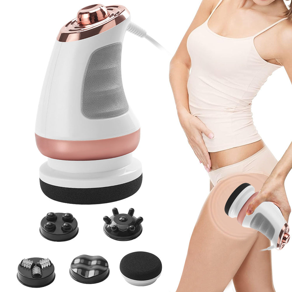 Handheld Body Massager with 5 Interchangeable Heads & 3 Washable Pads – Adjustable Vibration Intensity, Full Body Muscle Relief for Abdomen, Waist, Arms, Buttocks & Legs, Portable  - product image 10