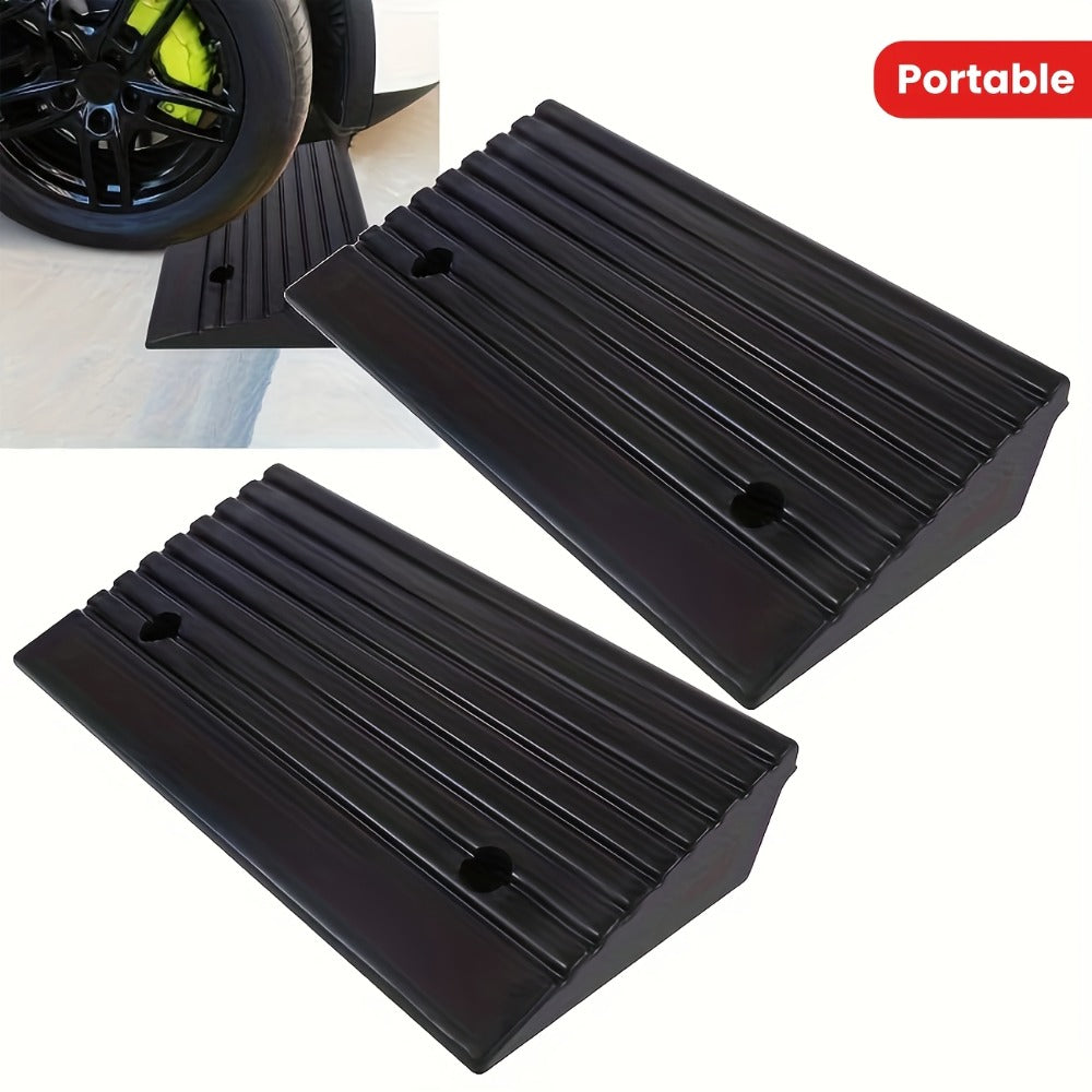 Curb Ramp 2-Pack Portable Heavy Duty Plastic Threshold Ramp Set – Lightweight, Non-Slip, for Low Floor Vehicles, Motorcycles, Wheelchairs, Driveway & Lane Loading – Multiple Height - product image 10