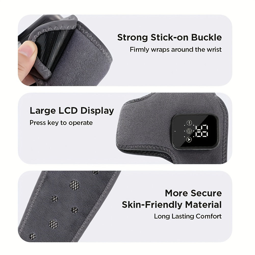 Foot Massager Electric Heated Ankle Wrap | 3 Heat Levels 3 Vibration Modes Touch Screen Timer | Relieves Ankle Pain Plantar Fasciitis Arthritis Muscle Fatigue | Fits Left & Right F - product image 14