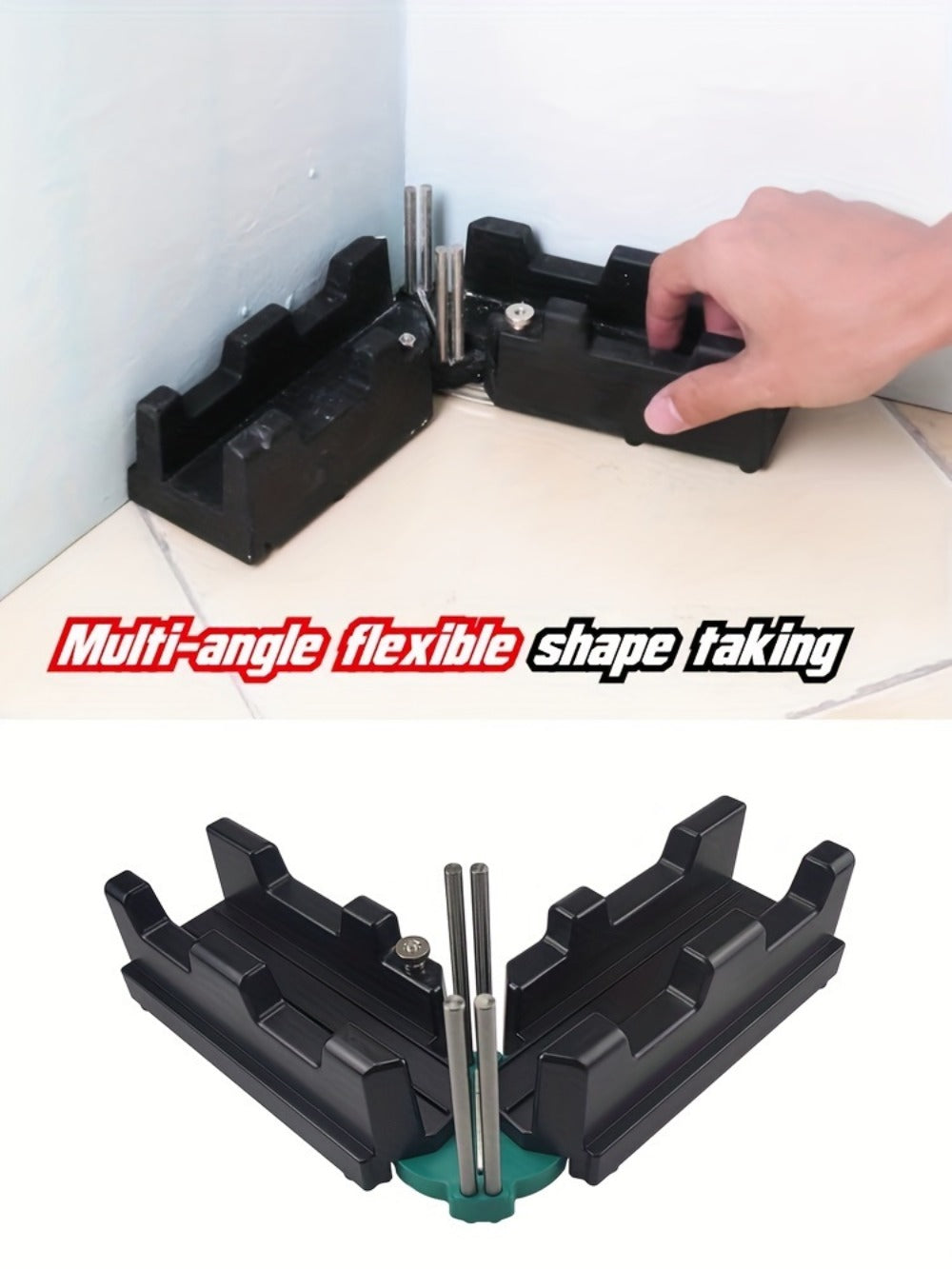 Miter Angle Finder 2-in-1 Measuring & Cutting Tool Manual Precision Protractor Portable Miter Saw Guide for Woodworking Home Improvement No Power Required - product image 12