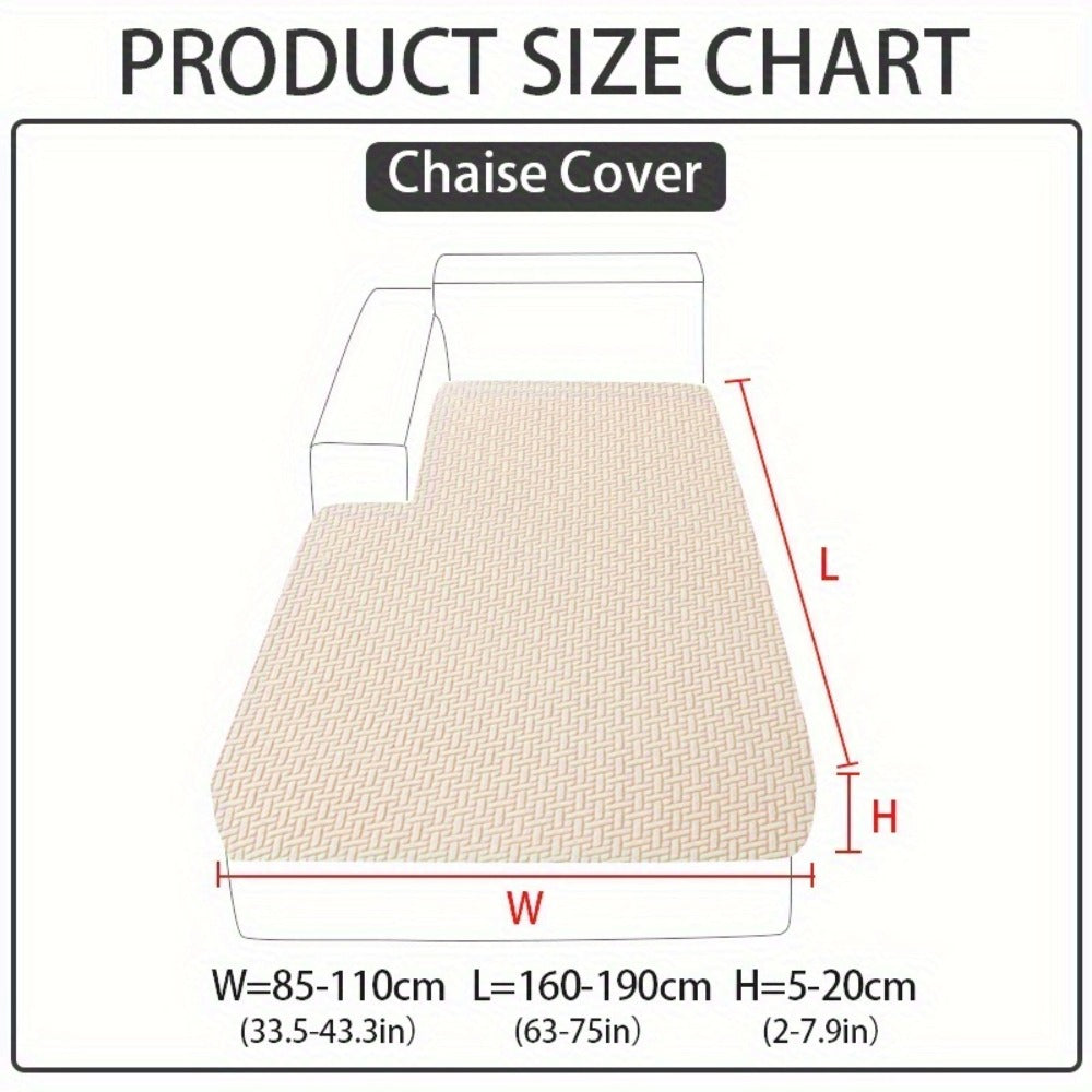 Jacquard Stretch Sofa Cover Non-Slip | Elastic Wear-Resistant Couch Slipcover, Polyester Jacquard Fabric, 1 to 4 Seat Sectional L-Shape, Armrest Backrest, Machine Washable - product image 44