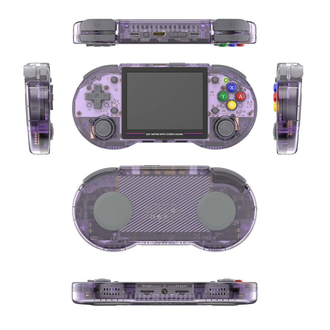 Anbernic RG353PS Handheld Game Console Linux RK3566 3.5-Inch 4:3 IPS HDMI Retro Emulator 3500mAh Plug and Play Wi-Fi Bluetooth for Everyday Use