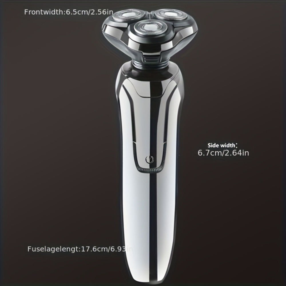 Electric Shaver for Men 4D Floating Triple Blade Waterproof — Wet Dry Razor with LED Battery Display & Type-C Fast Charging, High-End Close Shave Grooming Gift for Dad Husband - product image 5