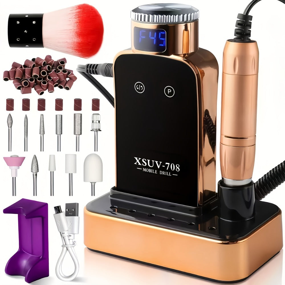 45000RPM Cordless Nail Drill Machine – Rechargeable Professional Electric Efile for Acrylic & Gel Nails | Variable Speed Nail Drill for Manicure, Pedicure, Shaping & Polishing, Sal - product image 12