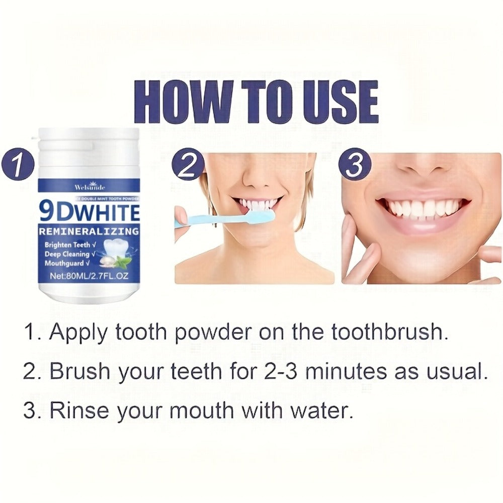 Hydroxyapatite Tooth Powder 2-Pack Remineralizing Fluoride-Free Deep Cleaning Whitening Mint Toothpowder for Sensitive Teeth Enamel Repair Daily Oral Care Gift - product image 15