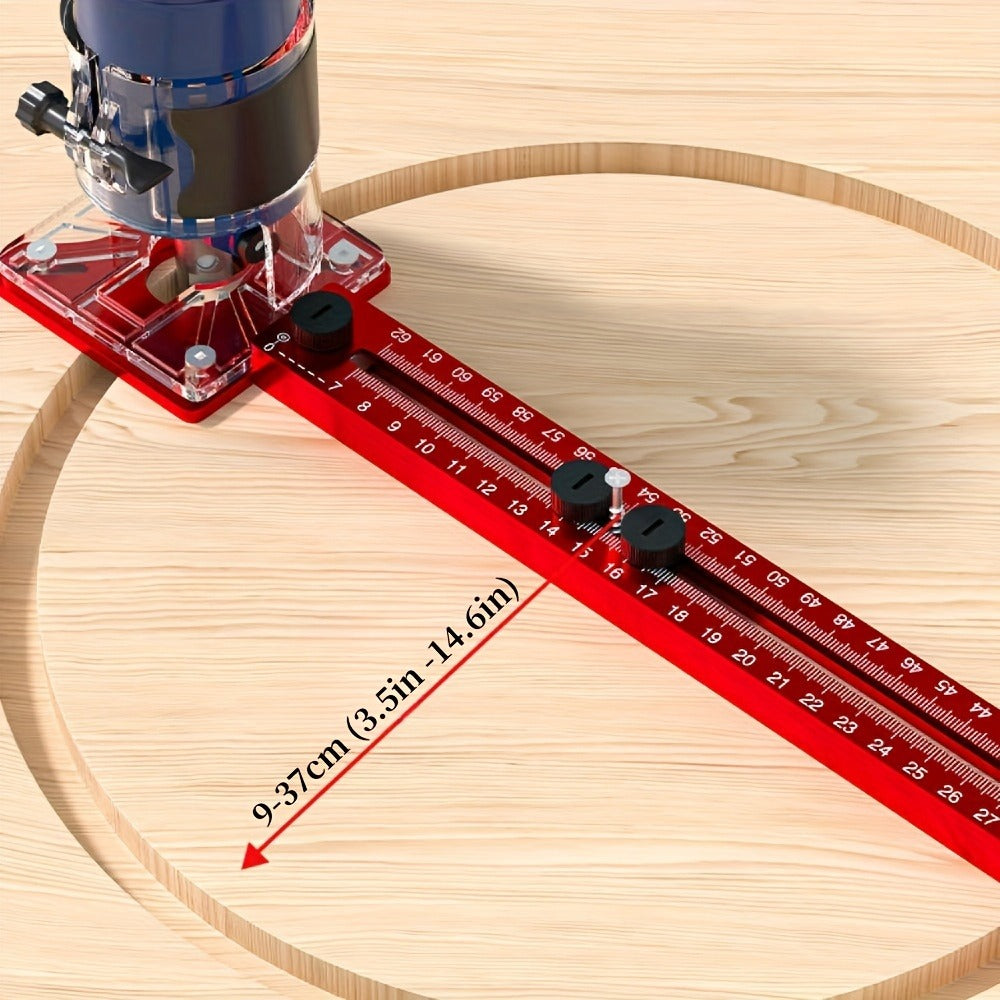 Circle Cutting Jig 3-in-1 Woodworking Router Fixture Expandable 3.54 to 24 Inch Diameter Adjustable Slotting Positioning Tool for Precision Circular Hole Milling DIY Professional - product image 13
