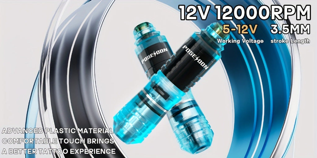 Tattoo Pen Kit Complete Beginner Set - Wireless Battery Tattoo Pen 1400mAh LCD Screen, 10pcs Cartridge Needles, 11 Color Inks, Power Supply, Coreless Motor Low Noise, Tattoo Gun Ki - product image 11