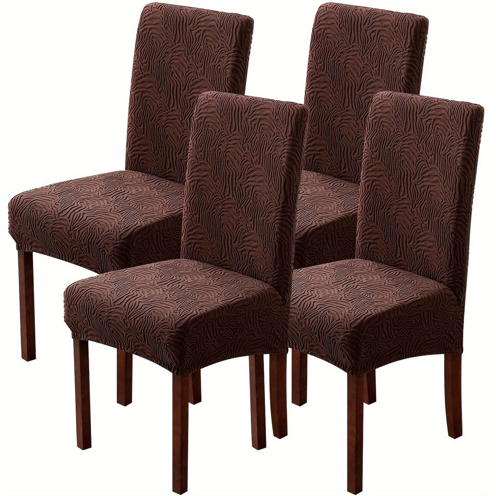 Dining Chair Covers Stretch Jacquard Slipcovers Removable Washable Chair Protector for Kitchen Hotel Restaurant Set of 4 or 6 - product image 36