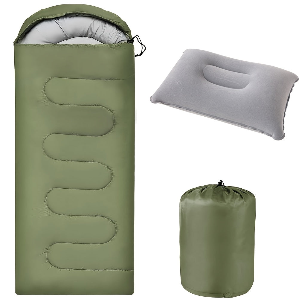 Featherlight Sleeping Bag for Backpacking Camping Hiking – 68°F Warm Weather Rating, Compression Bag Included, Outdoor Travel Hunting Sleep Bag for Adults