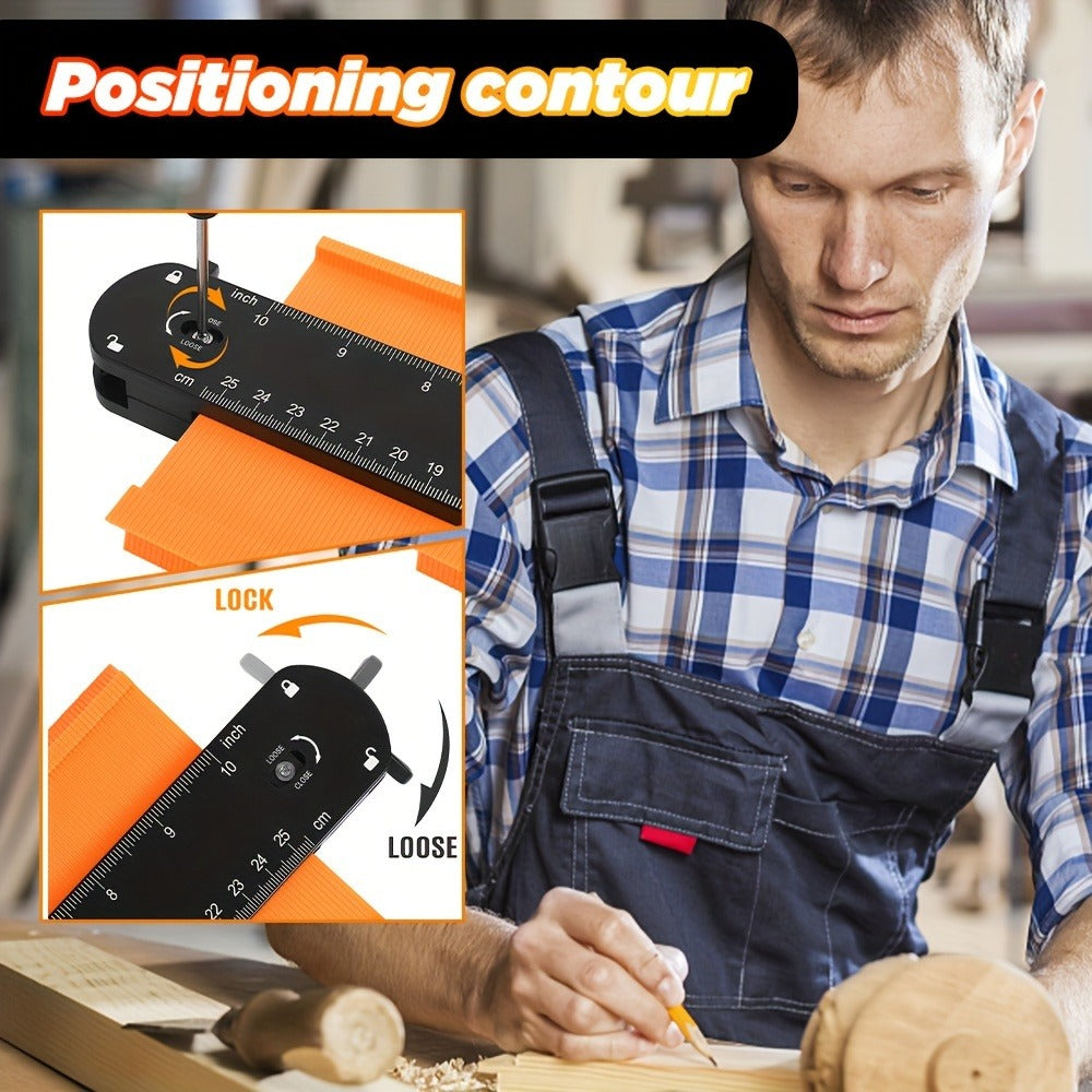 Contour Gauge Profile Tool with Lock – 6 Inch & 11 Inch Shape Duplicator for Flooring, Tile, Woodworking, Carpet Cutting & Irregular Shape Tracing - product image 10
