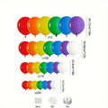 DIY Balloon Garland for Birthday Baby Shower Wedding Bridal Shower Graduation & Holiday Party Decorations | Balloon Arch Kit 422 Pcs Rainbow Matte Latex Balloons in 4 Sizes 5" 10" 12" 18"