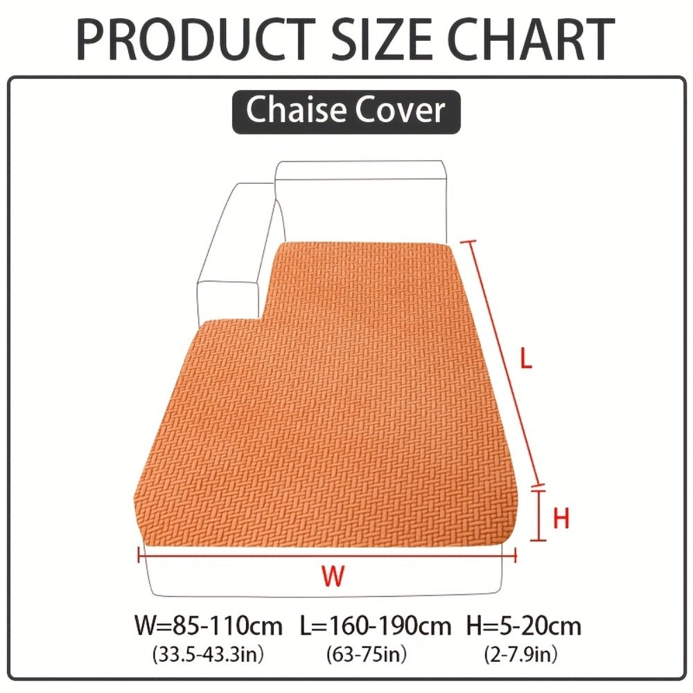 Jacquard Stretch Sofa Cover Non-Slip | Elastic Wear-Resistant Couch Slipcover, Polyester Jacquard Fabric, 1 to 4 Seat Sectional L-Shape, Armrest Backrest, Machine Washable - product image 30