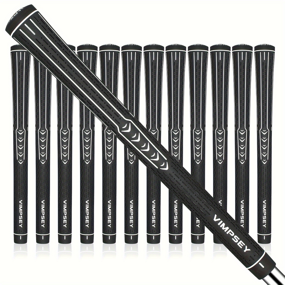 13-Piece Golf Grip Set Standard & Midsize – Rubber Non-Slip Golf Club Grips for Men Women, All Weather Control, Available in White Blue Red Silver - product image 2