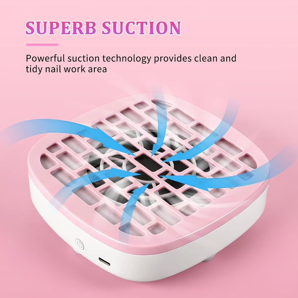 Nail Dust Collector Mini USB Electric Vacuum Cleaner with 10 Filter Pads & Strong Suction – Portable Nail Dust Suction Machine for Acrylic Gel Filing, Home Nail Station, Salon & Tr - product image 8