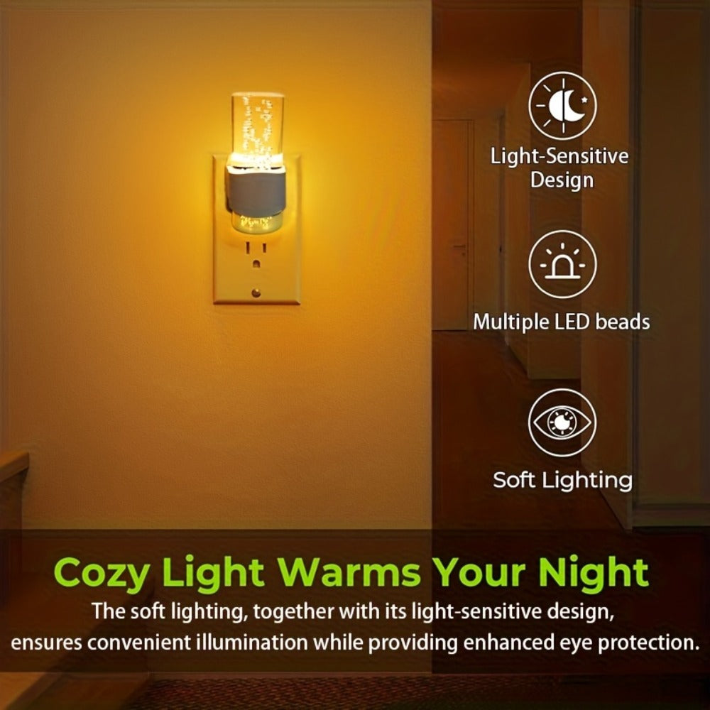 LED Night Light Plug In Wall 2 Pack – 3000K Warm White Dimmable Night Lights with Auto Light Sensor for Hallway Bedroom Bathroom Stairway – Modern Wall Plug Night Light - product image 9