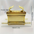 Ark of the Covenant Figurine – Golden Artisan Tabletop Statue, Spiritual Religious Decor for Home & Office, Hanukkah, Easter & Ramadan Gift Ornament, Indoor Outdoor Display, Medium - product image 18