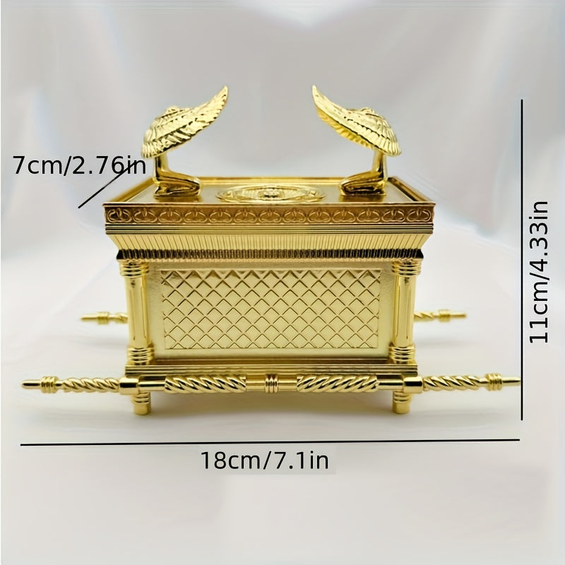 Ark of the Covenant Figurine – Golden Artisan Tabletop Statue, Spiritual Religious Decor for Home & Office, Hanukkah, Easter & Ramadan Gift Ornament, Indoor Outdoor Display, Medium - product image 18