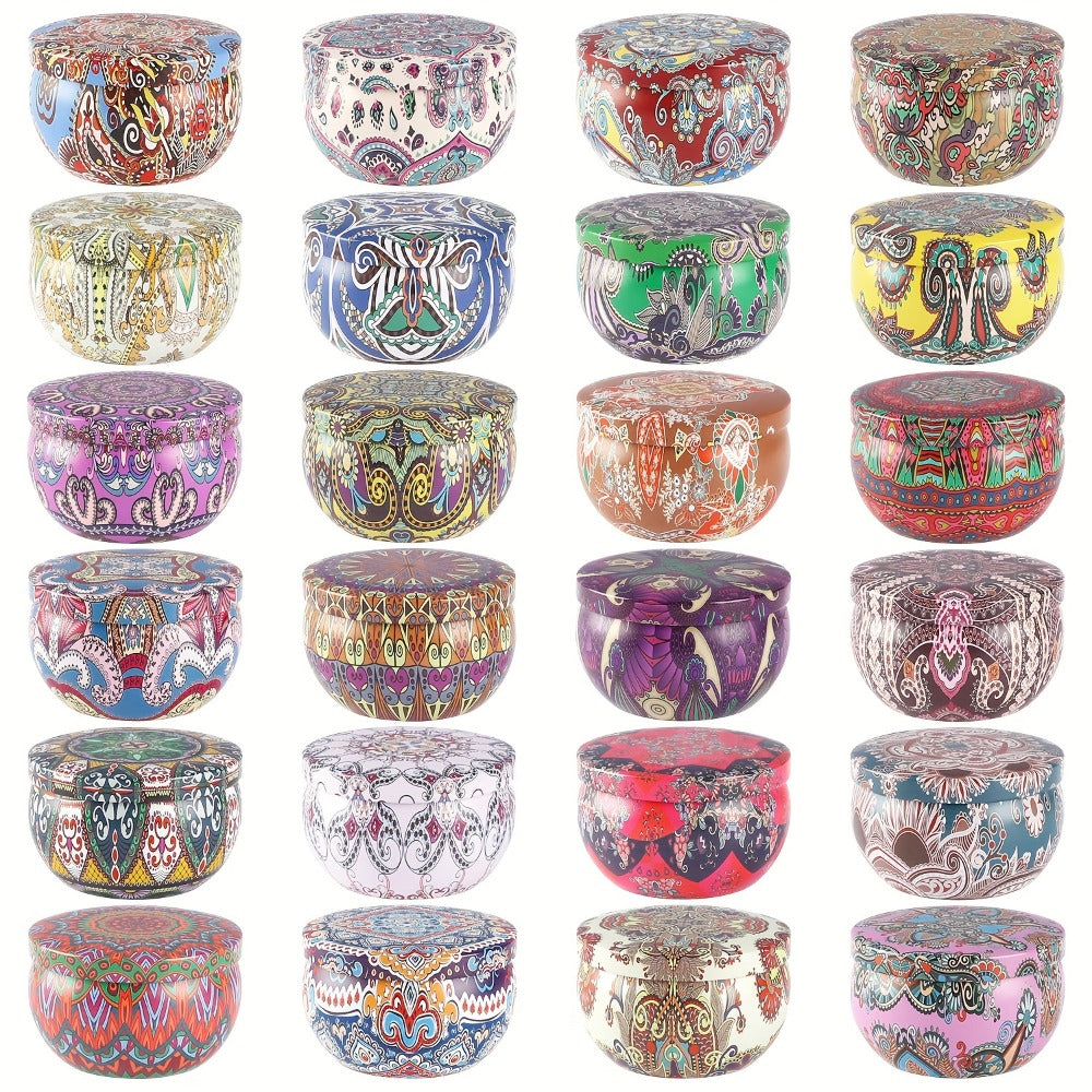 Scented Candles Gift Set 24 Pack Aromatherapy Soy Wax Candles with Lids Portable Travel Tin Can Candles for Home Spa Yoga Birthday Valentine's Day Mother's Day - product image 5