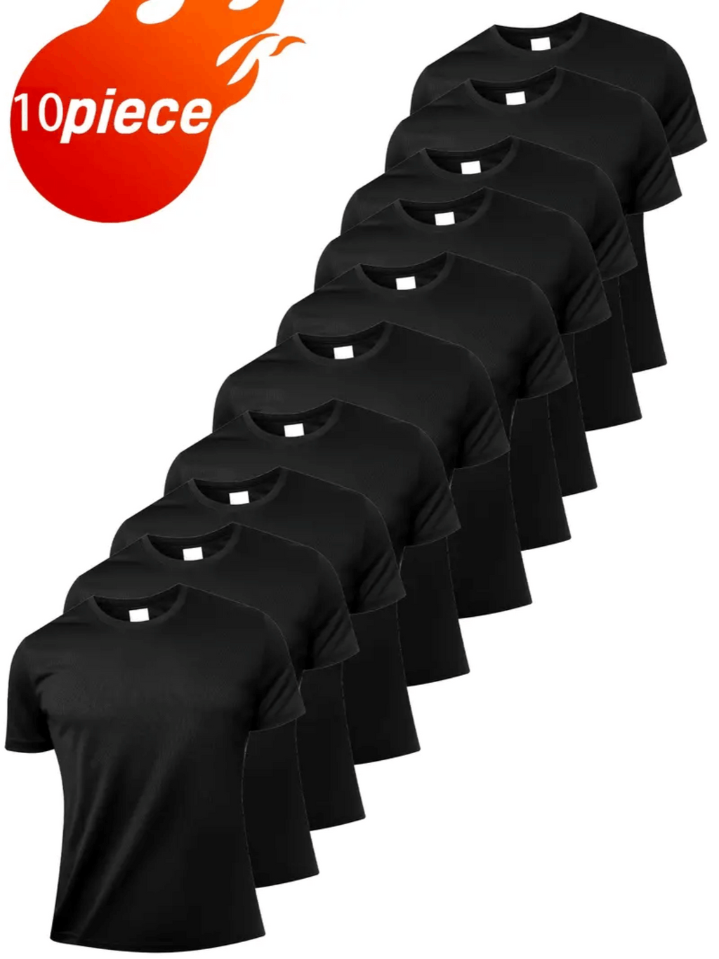 10 Piece of Blank TShirt For Men or women Unisex Casual Short Sleeve Tee 100% Heavy Cotton Crew Neck, Soft Adorable Tees Tops - product image 7