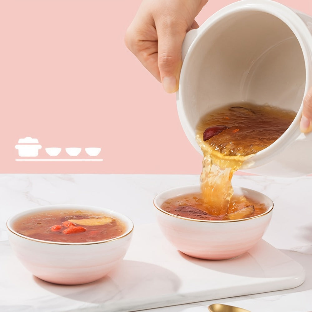 Electric Ceramic Stew Pot 1L 200W Anti Dry Burn 24H Intelligent Reservation Slow Cooker for Porridge Rice Soup Congee Small Family Individual Use - product image 4