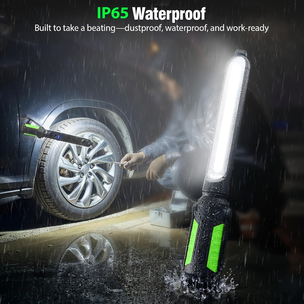 LED Work Light Rechargeable Cordless with Magnetic Base & Hook – Portable Mechanic Floodlight, Adjustable Brightness, Motion Sensor Control, Waterproof for Car Repair, Workshop, Ga - product image 7