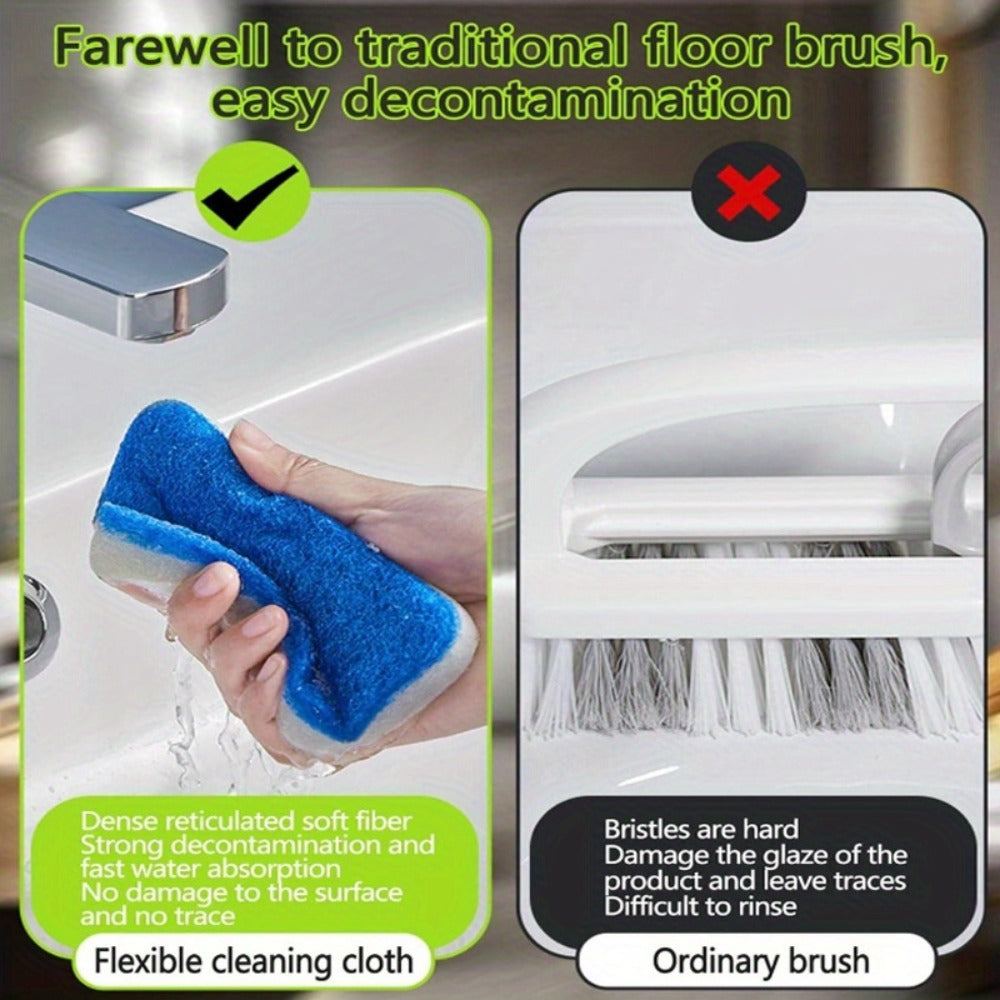 Cleaning Brush Set 16pcs All-Purpose Deep Clean System | 2-in-1 Bath Scrubber & Window Squeegee with 22" Extendable Handle | 90° Rotating Head Bathtub Brush Kit for Indoor & Outdoo - product image 9