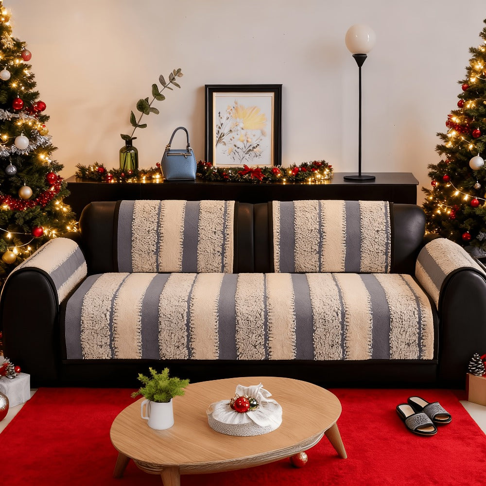 Sofa Cover Plush Non-Slip Washable Sectional Couch Slipcover Soft Durable Furniture Protector for Pets Cats Dogs 2 3 4 Cushion Sofa L-Shape Modern Sofa Pad Warm Sitting Cover All S - product image 10