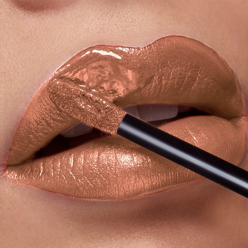 Metallic Glitter Liquid Lipstick 22 Shades Waterproof Shimmer Lip Gloss Non-Sticky Plant Squalane Formula - Long-Lasting Transfer-Proof Bold Lip Tint for Party Festival Bridal Dail - product image 39