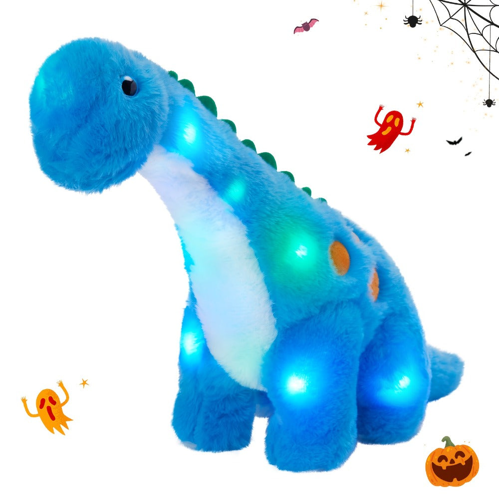 Dinosaur Stuffed Animal Plush Glowing Blue Dino with Music LED Light Up Soft Toy Glow in the Dark Birthday Gift for Kids Boys Girls Dinosaur Lovers for Home - product image 8
