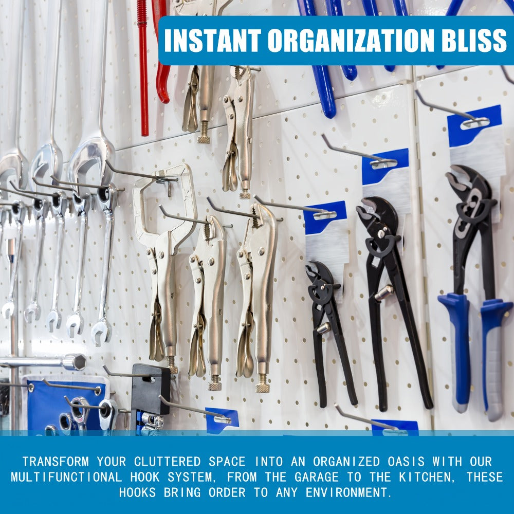 Pegboard Hooks 60pcs Stainless Steel 2 Inch Single Hole – 1-Inch Spacing Board Hooks for Tool Organization in Garage Workshop Warehouse Garden & Storage - product image 4