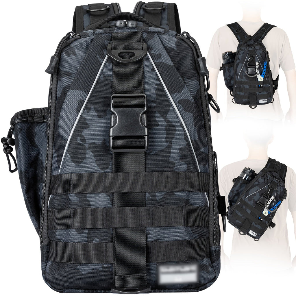 Waterproof Fishing Backpack Tackle Sling Bag | Rod Holder Daypack for Shore, Kayak & Fly Fishing | Men Women Outdoor Gear - product image 7