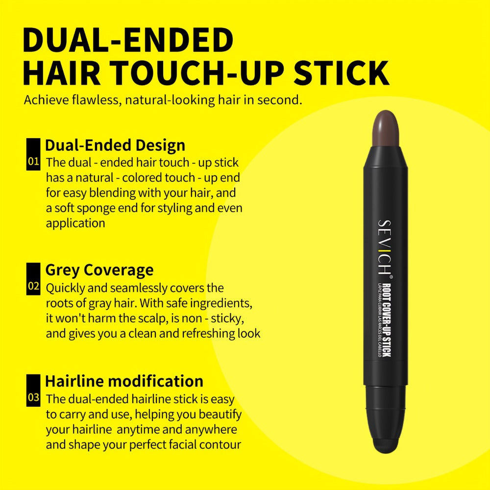 Gray Hair Root Touch Up Pen for Men – Instant Coverage Beard & Hairline Dye Stick, No-Mix Precision Applicator, Long-Lasting Color, All Hair Types, Black & Dark Brown - product image 10