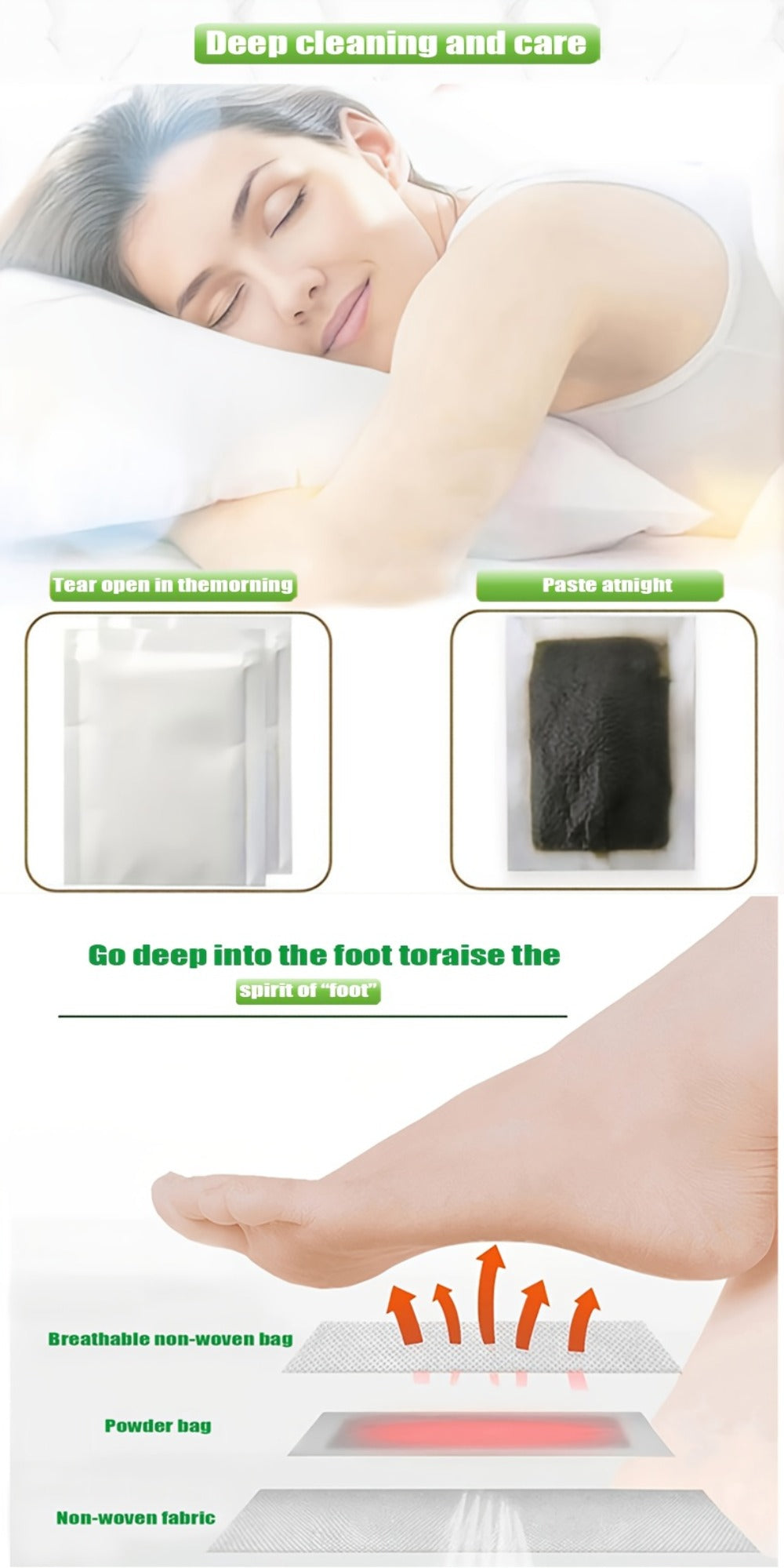 Detox Foot Patches with Bamboo Vinegar Ginger & Lavender — Natural Plant Formula Deep Cleansing Overnight Foot Pads, Moisturizing Soothing Foot Care for Tired Aching Feet, Home Spa - product image 23