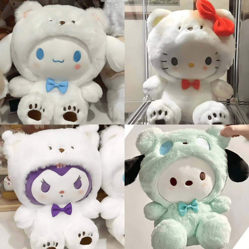 Kawaii Big-Eared Cinnamon Dog Plush Doll | Soft Stuffed Puppy Toy in White, Blue Jade & Pudding Styles for Girls Kids Teens Anime Fans Collectors | Birthday - product image 6